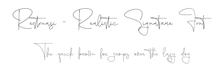 Restonasi – Realistic Signature Font by Storytype — Script Handwritten Font