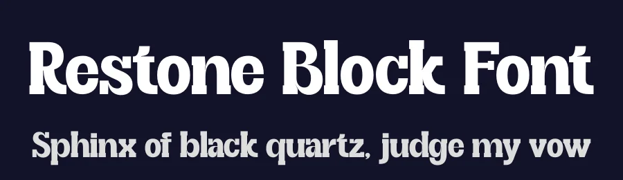 Restone Block Font by saemoon creative — Display Font — thumbnail 2