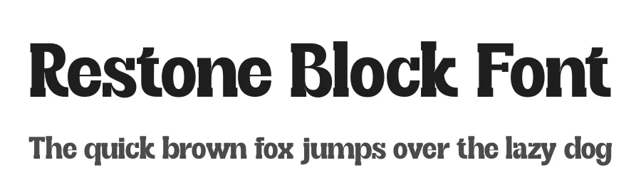 Restone Block Font by saemoon creative โ Display Font