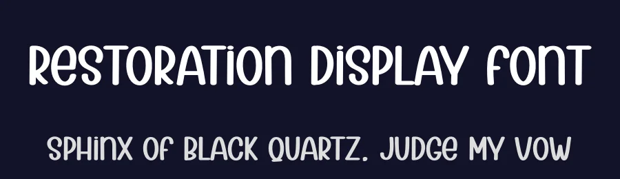 Restoration Display Font by andikastudio — Display Font — thumbnail 2