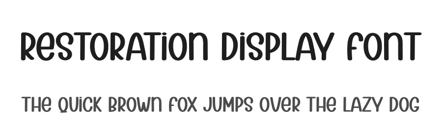 Restoration Display Font by andikastudio — Display Font