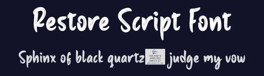 Restore Script Font by productype — Script Handwritten Font — thumbnail 2