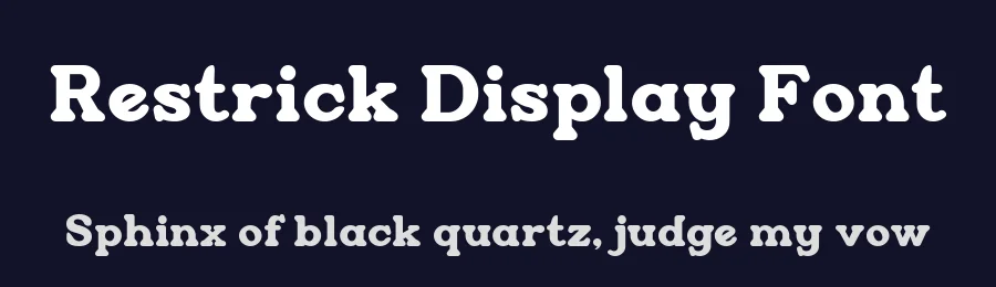 Restrick Display Font by ZetDesign — Display Font — thumbnail 2