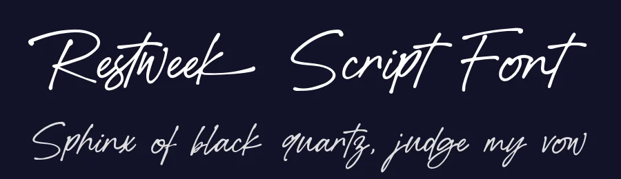 Restweek Script Font by Khurasan — Script Handwritten Font — thumbnail 2