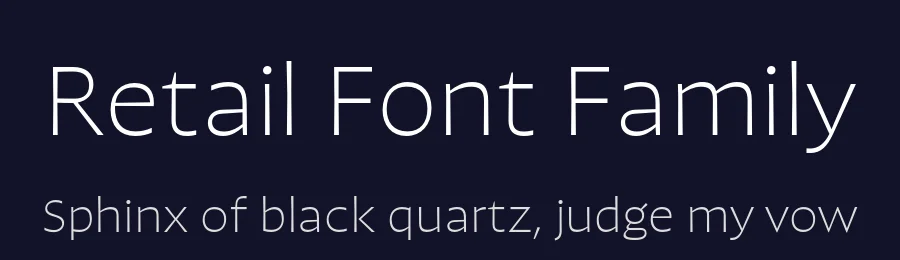 Retail Font Family by James Edmondson — Sans Serif Font — thumbnail 2