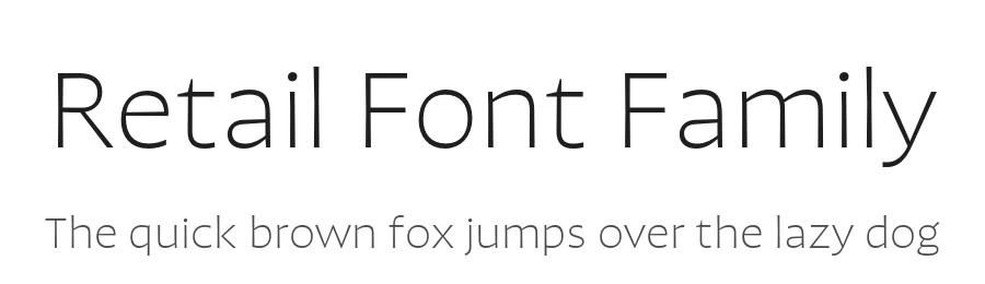 Retail Font Family by James Edmondson — Sans Serif Font