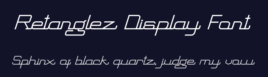 Retanglez Display Font by Haksen — Display Font — thumbnail 2