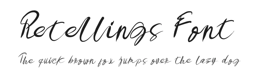 Retellings Font by 177Studio — Script Handwritten Font