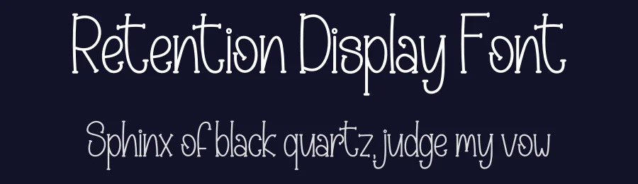 Retention Display Font by creativeletter — Display Font — thumbnail 2