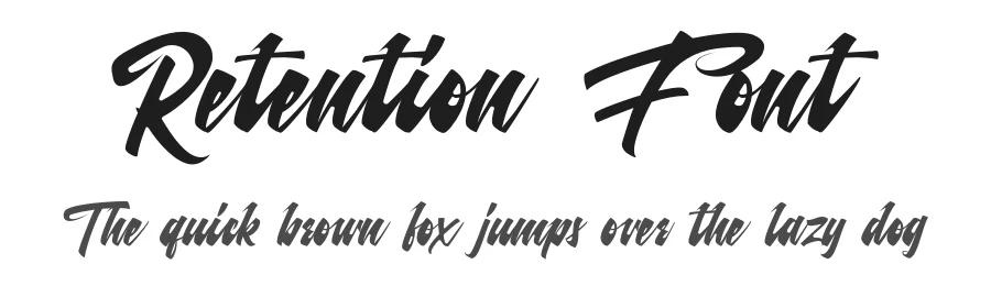 Retention Font by 177Studio — Script Handwritten Font