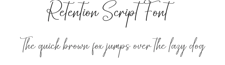 Retention Script Font by creativeletter — Script Handwritten Font