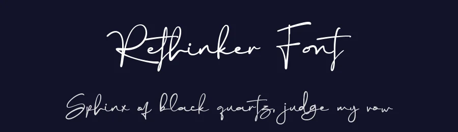 Rethinker Font by Dumadistyle — Script Handwritten Font — thumbnail 2