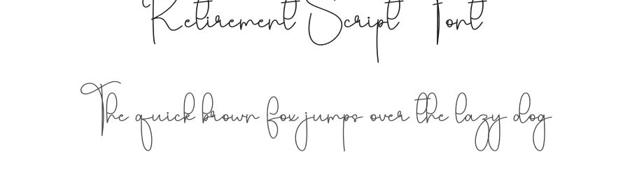Retirement Script Font by andikastudio — Script Handwritten Font