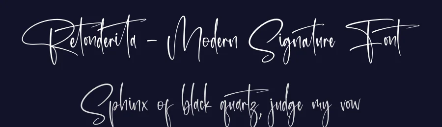 Retonderita – Modern Signature Font by letternity — Script Handwritten Font — thumbnail 2