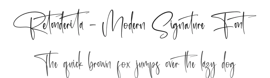 Retonderita – Modern Signature Font by letternity — Script Handwritten Font