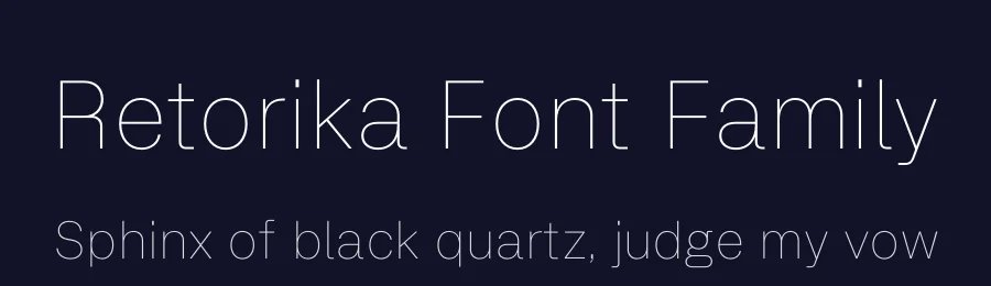 Retorika Font Family by Gumpita Rahayu — Sans Serif Font — thumbnail 2
