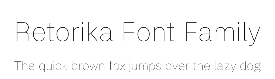 Retorika Font Family by Gumpita Rahayu — Sans Serif Font
