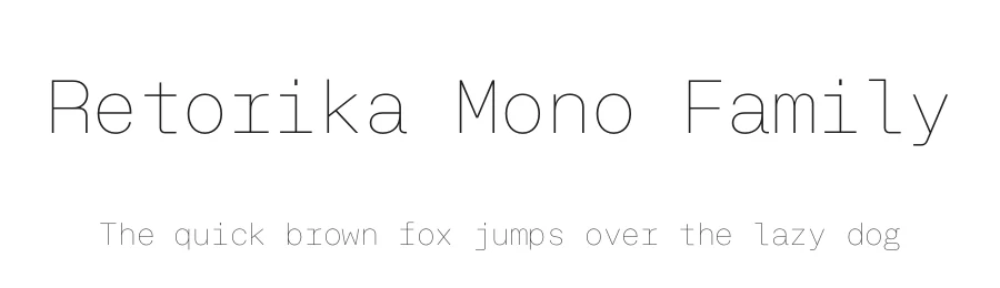 Retorika Mono Family by Gumpita Rahayu — Sans Serif Font