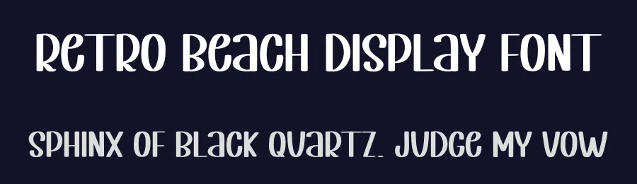 Retro Beach Display Font by inermediaSTUDIO — Display Font — thumbnail 2