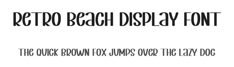 Retro Beach Display Font by inermediaSTUDIO — Display Font