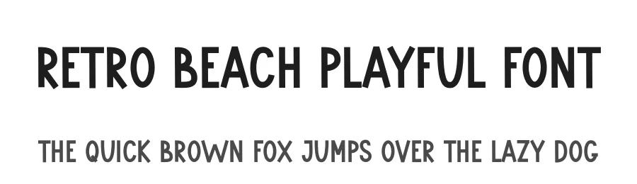 Retro Beach Playful Font by freshtypeink — Display Font