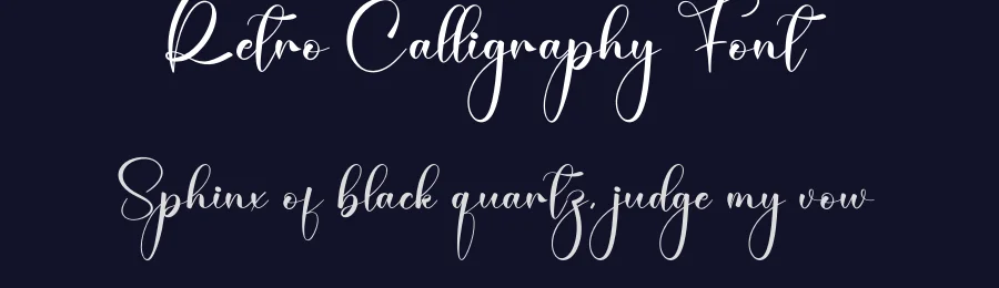 Retro Calligraphy Font by creativeletter — Script Handwritten Font — thumbnail 2