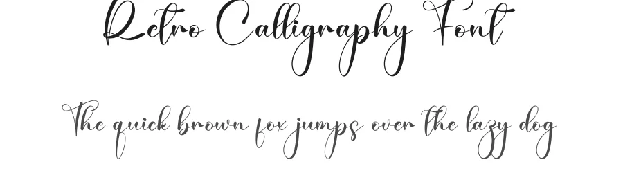 Retro Calligraphy Font by creativeletter — Script Handwritten Font