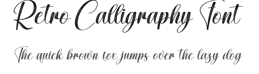 Retro Calligraphy Font by creativeletter — Script Handwritten Font