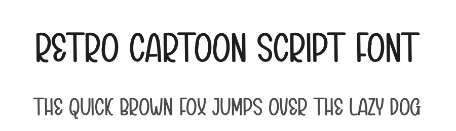 Retro Cartoon Script Font by andikastudio — Display Font