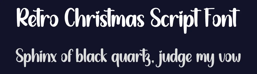 Retro Christmas Script Font by creativeletter — Display Font — thumbnail 2