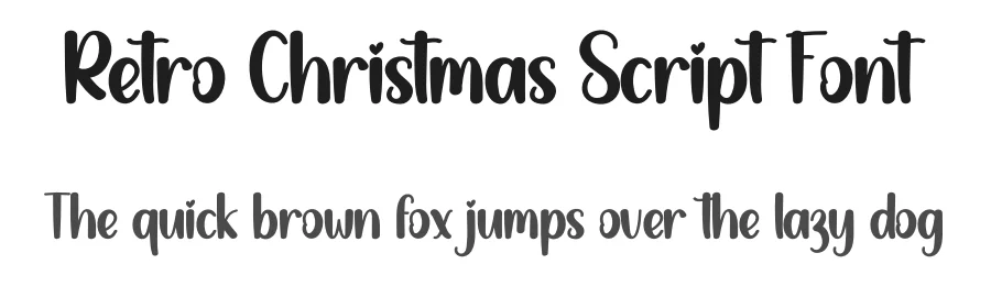 Retro Christmas Script Font by creativeletter — Display Font