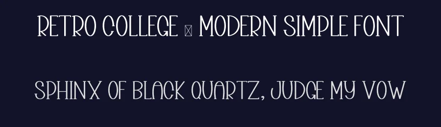 Retro College – Modern Simple Font by inermediaSTUDIO — Display Font — thumbnail 2