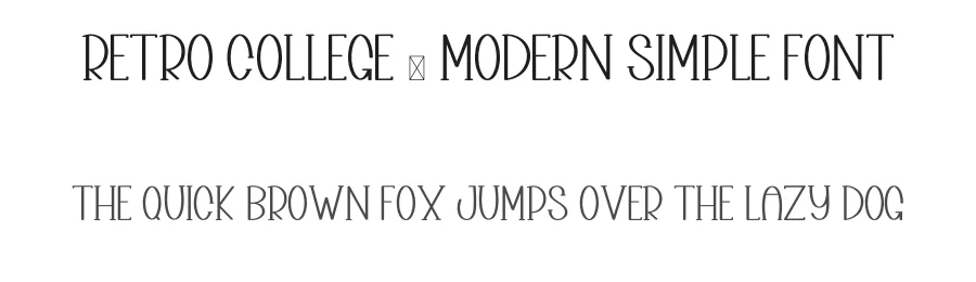 Retro College – Modern Simple Font by inermediaSTUDIO — Display Font