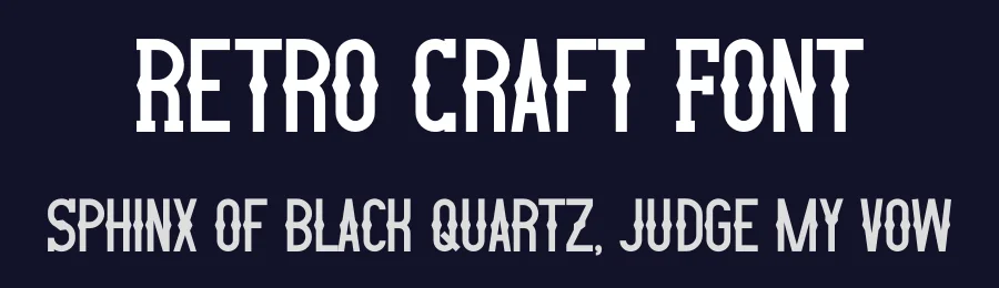 Retro Craft Font by MasyafiStudio — Serif Font — thumbnail 2