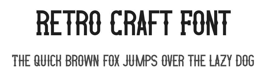 Retro Craft Font by MasyafiStudio — Serif Font