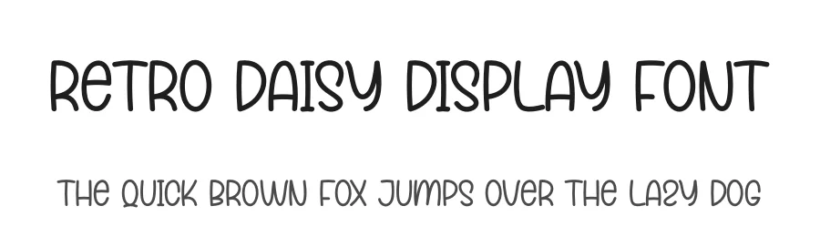Retro Daisy Display Font by creativeletter — Display Font