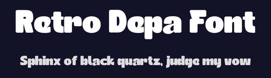 Retro Depa Font by Nirmana Visual — Display Font — thumbnail 2