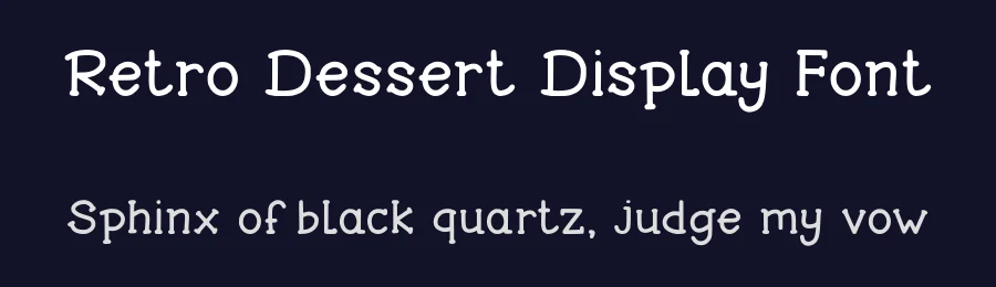Retro Dessert Display Font by Craftedtype — Decorative Font — thumbnail 2
