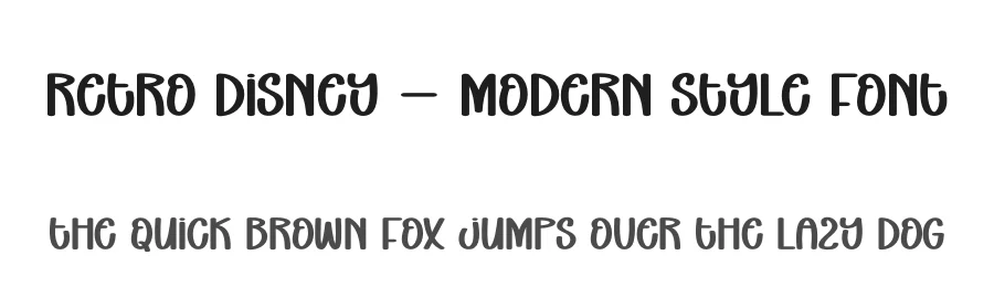 Retro Disney – Modern Style Font by andikastudio — Display Font