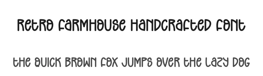 Retro Farmhouse Handcrafted Font by creativeletter — Display Font
