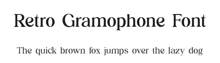 Retro Gramophone Font by UICreative — Serif Font