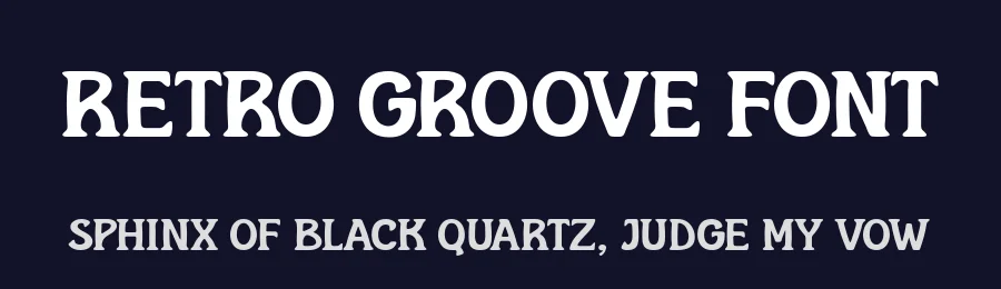 Retro Groove Font by keithzo — Display Font — thumbnail 2