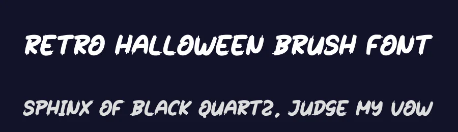 Retro Halloween Brush Font by creativeletter — Script Handwritten Font — thumbnail 2