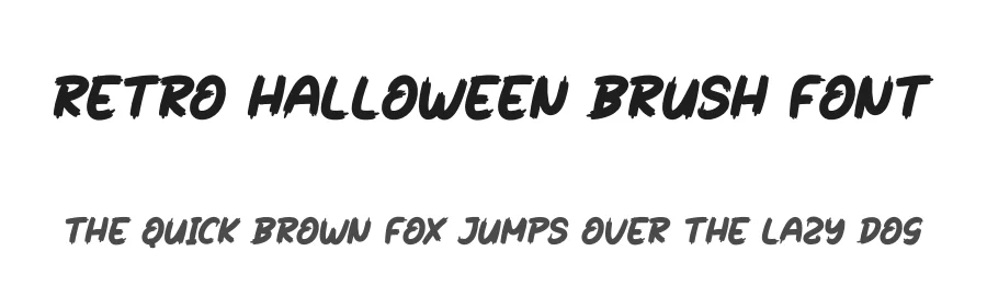 Retro Halloween Brush Font by creativeletter — Script Handwritten Font