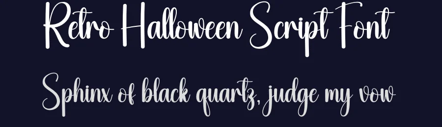 Retro Halloween Script Font by creativeletter — Script Handwritten Font — thumbnail 2