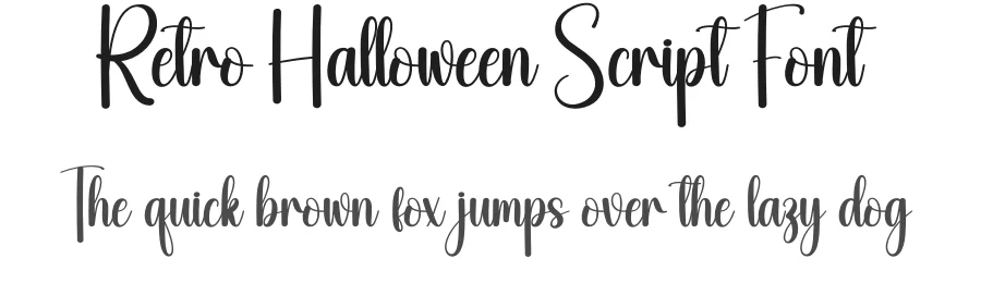 Retro Halloween Script Font by creativeletter — Script Handwritten Font