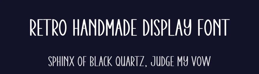 Retro Handmade Display Font by andikastudio — Display Font — thumbnail 2