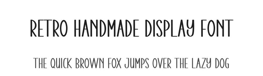 Retro Handmade Display Font by andikastudio — Display Font