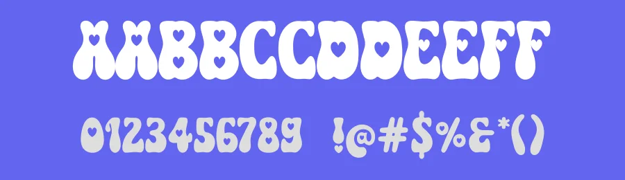 Retro Heart You Font by airotype — Display Font — thumbnail 3