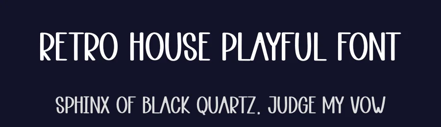 Retro House Playful Font by andikastudio — Display Font — thumbnail 2